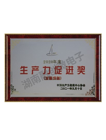 生產(chǎn)力促進(jìn)獎（發(fā)展成就）